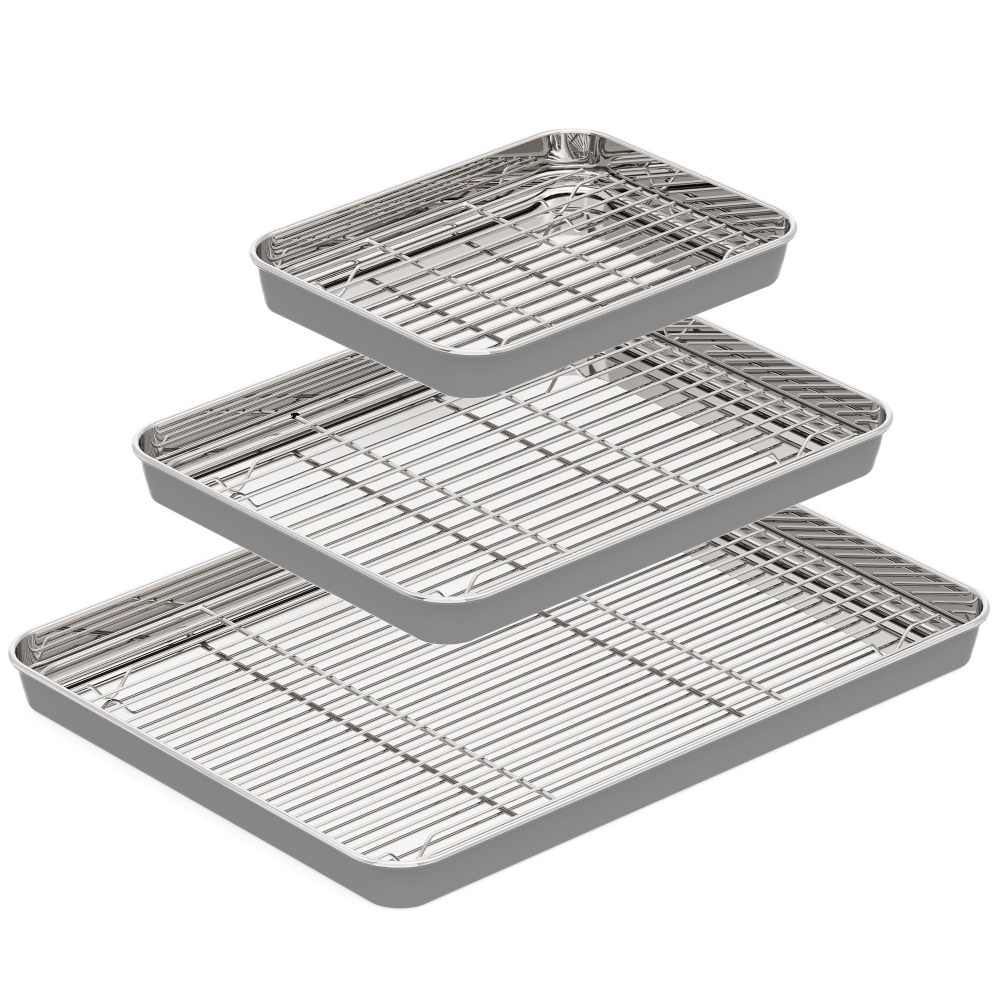 Stainless Steel Baking Sheet w - Kitchen Baking Tray Rack recensie en prijs