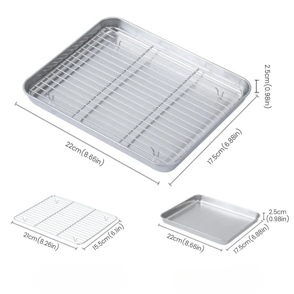 Stainless Steel Baking Sheet w - Kitchen Baking Tray Rack recensie en prijs