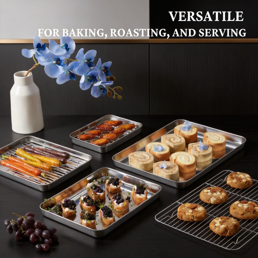 Stainless Steel Baking Sheet w - Kitchen Baking Tray Rack recensie en prijs