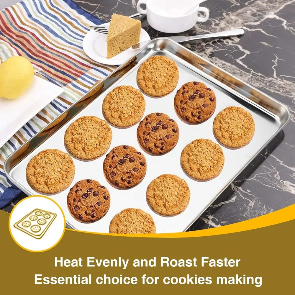 Stainless Steel Baking Sheet w - Kitchen Baking Tray Rack recensie en prijs