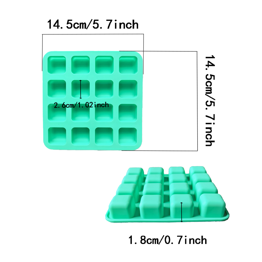 1pc 16 hole square shaped choc - Silicone Cake Mold recensie en prijs