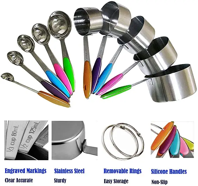 Measuring Cups and Spoons Set, - Kitchen Baking Utensil Set recensie en prijs