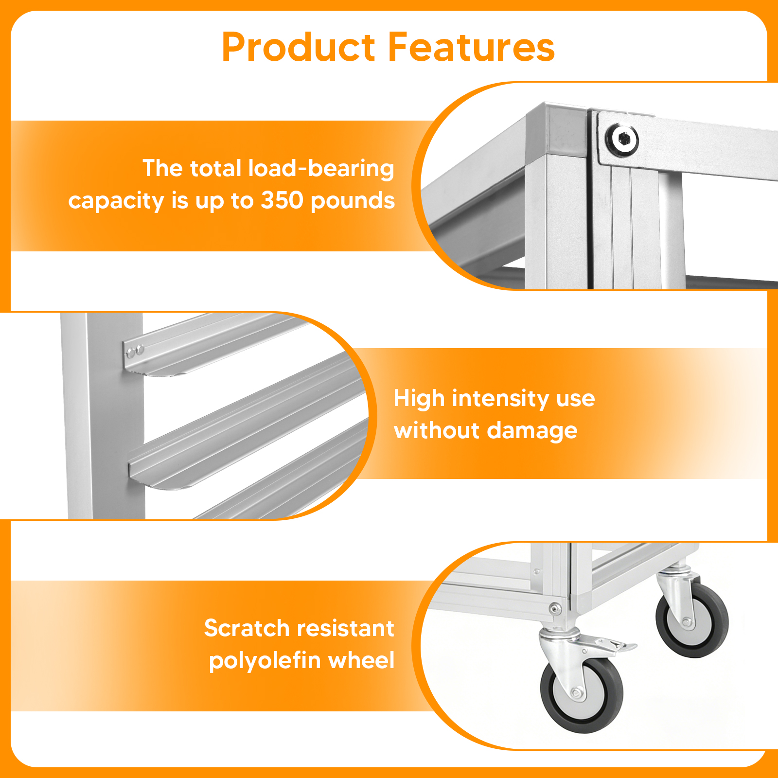 18 Tiers Bun Rack with Wheels  - Kitchen Baking Cart recensie en prijs