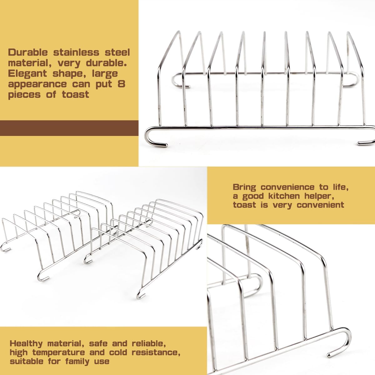 1Pcs Stainless Steel Toast Bre - Kitchen Baking Tray Rack recensie en prijs