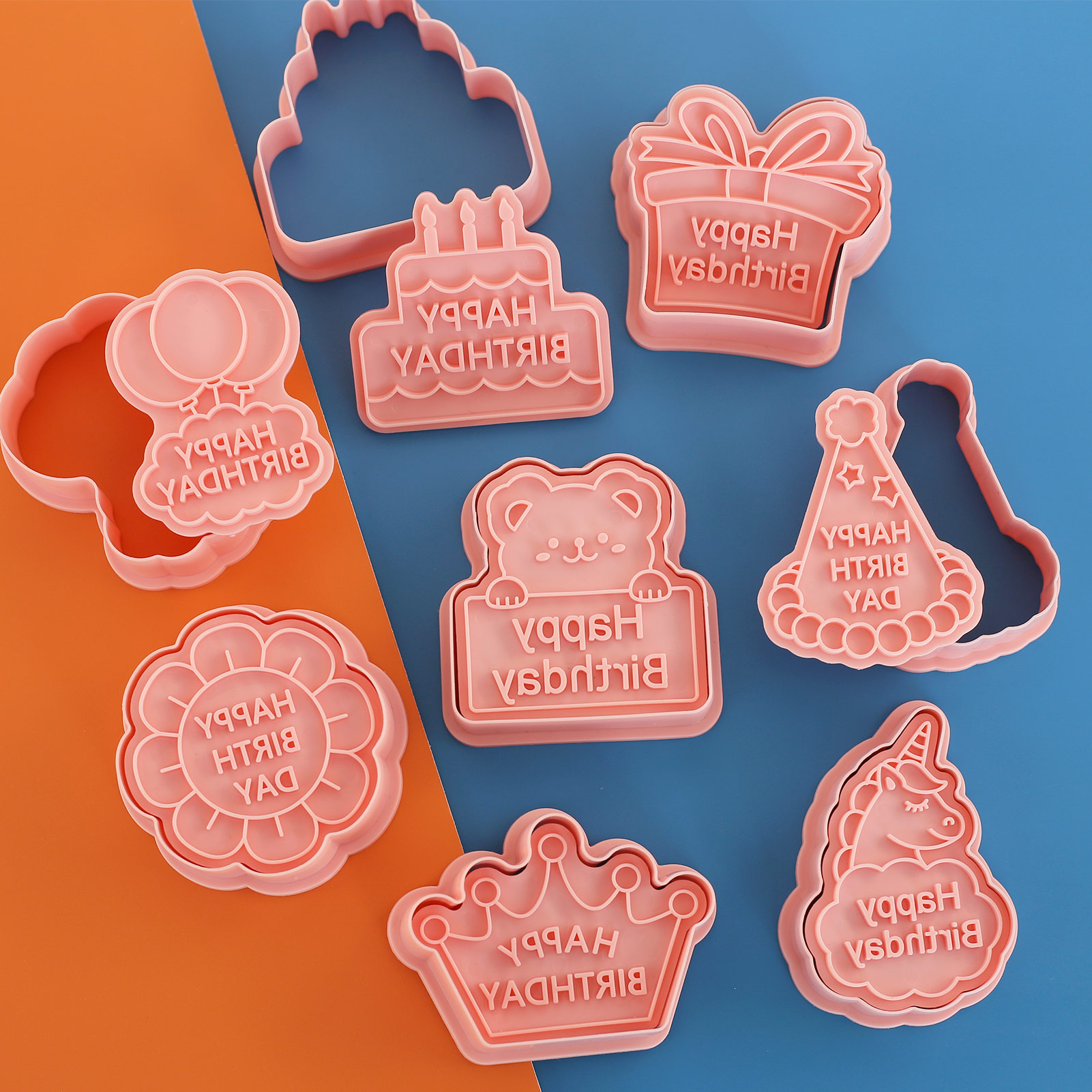 8pcs Happy Birthday Cookie Cut - Kitchen Baking Cookies recensie en prijs