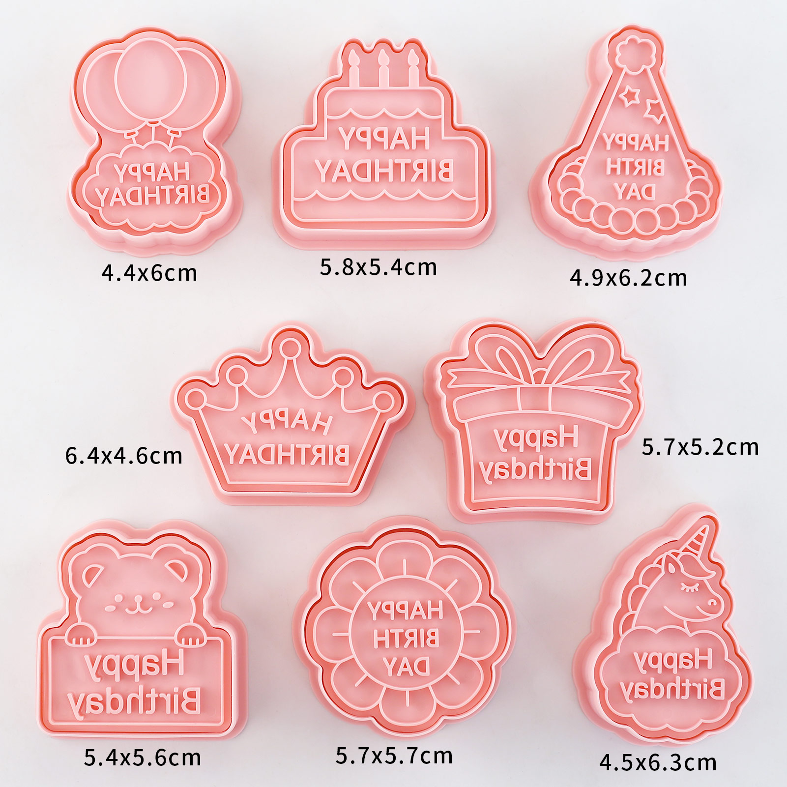 8pcs Happy Birthday Cookie Cut - Kitchen Baking Cookies recensie en prijs
