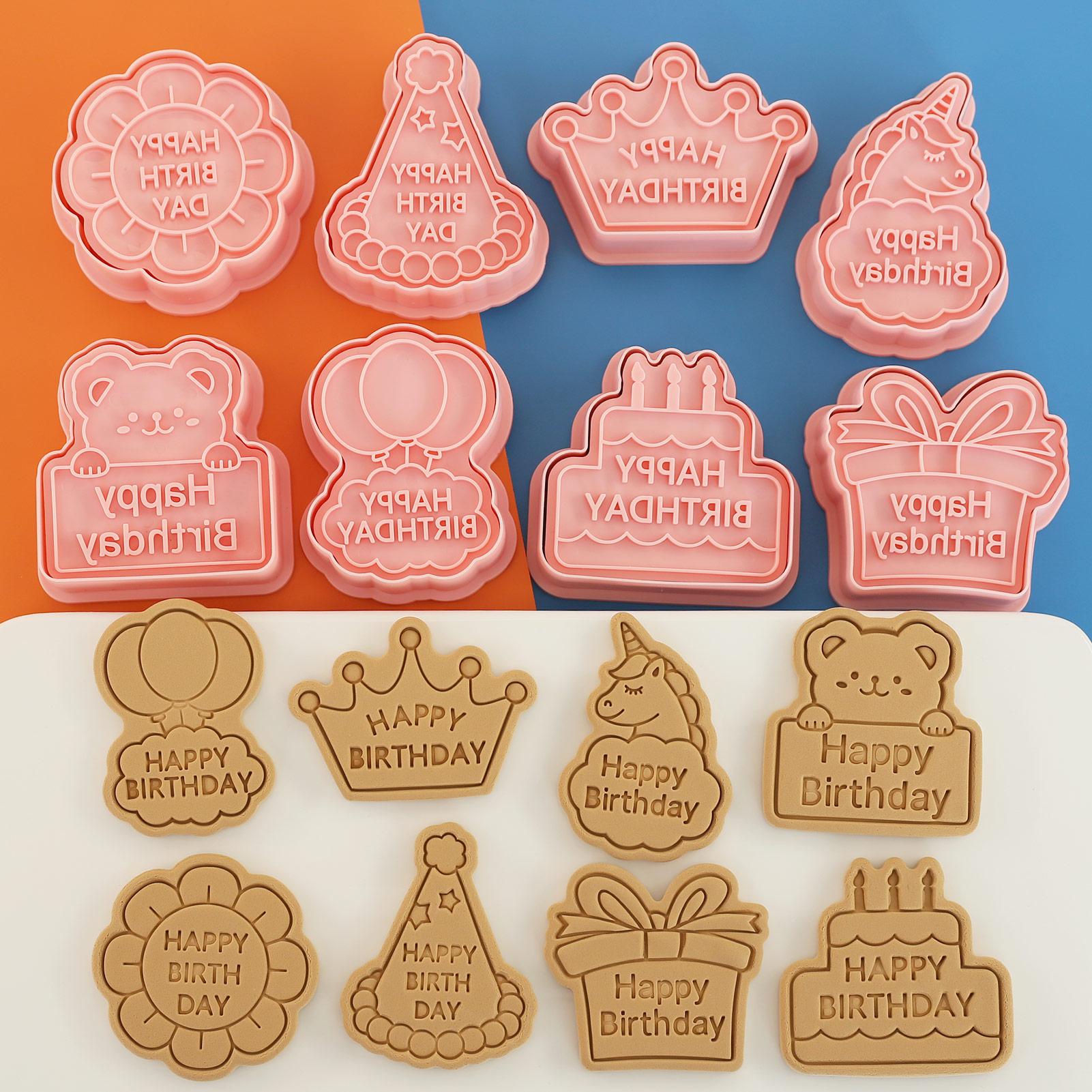 8pcs Happy Birthday Cookie Cut - Kitchen Baking Cookies recensie en prijs