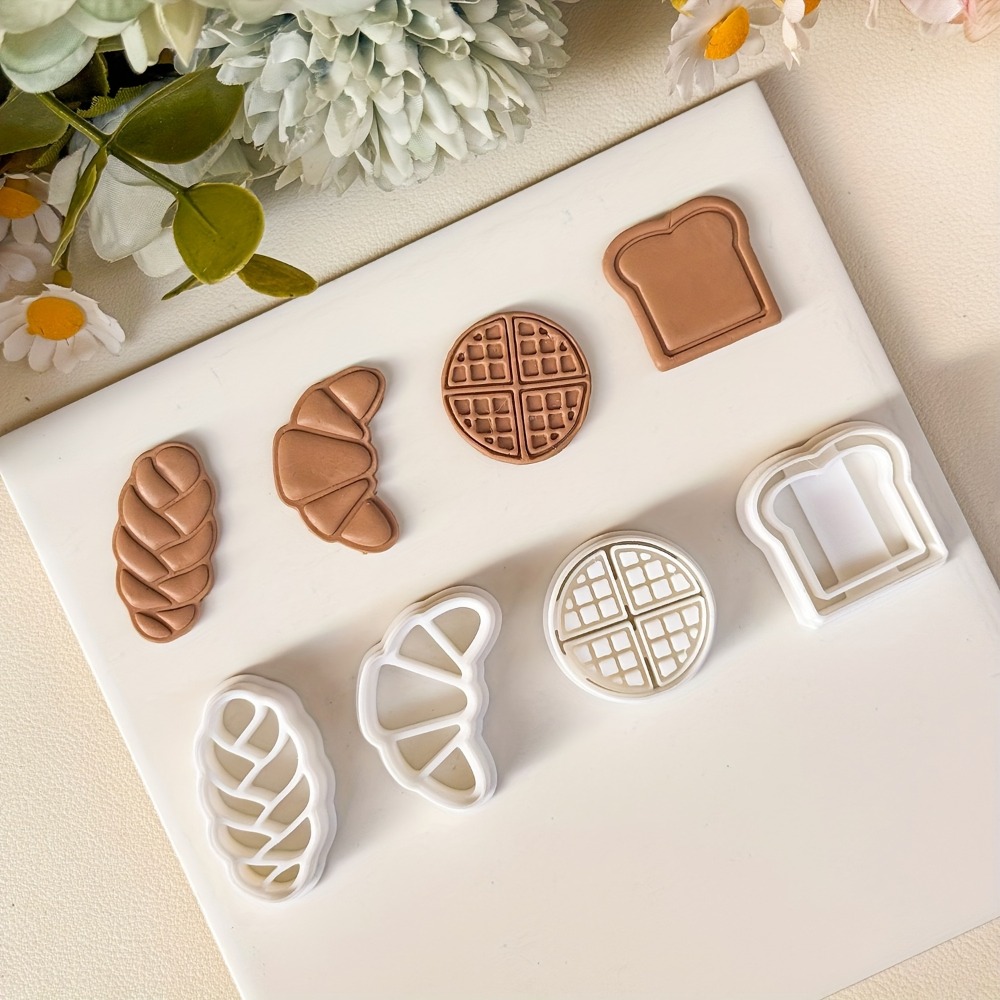 4Pcs Bread Themed Cookie Cutte - Kitchen Baking Cookies recensie en prijs