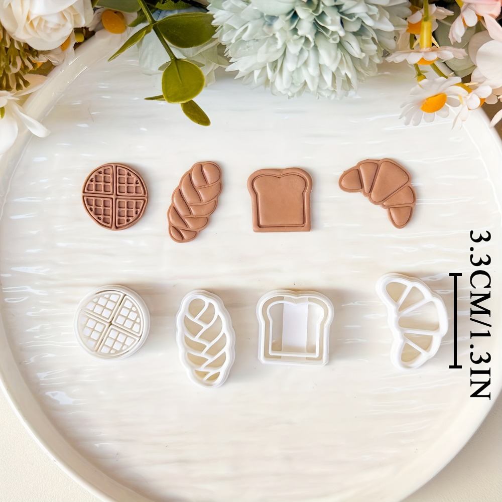 4Pcs Bread Themed Cookie Cutte - Kitchen Baking Cookies recensie en prijs