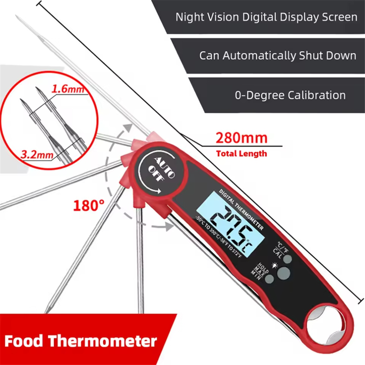 A002 Food Thermometer Kitchen  - Kitchen With Baking Area recensie en prijs
