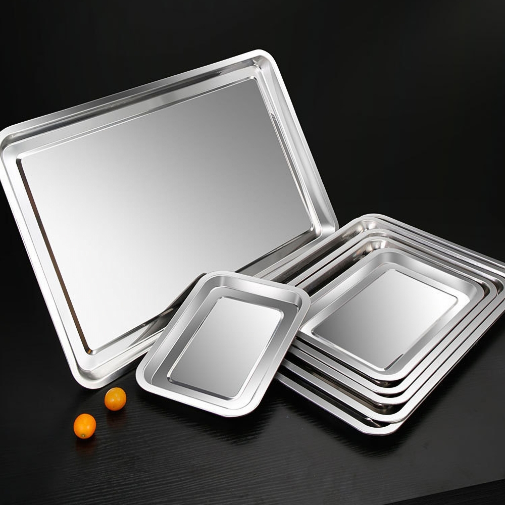 1PCS Stainless Steel Food Tray - Kitchen Baking Pan Storage recensie en prijs