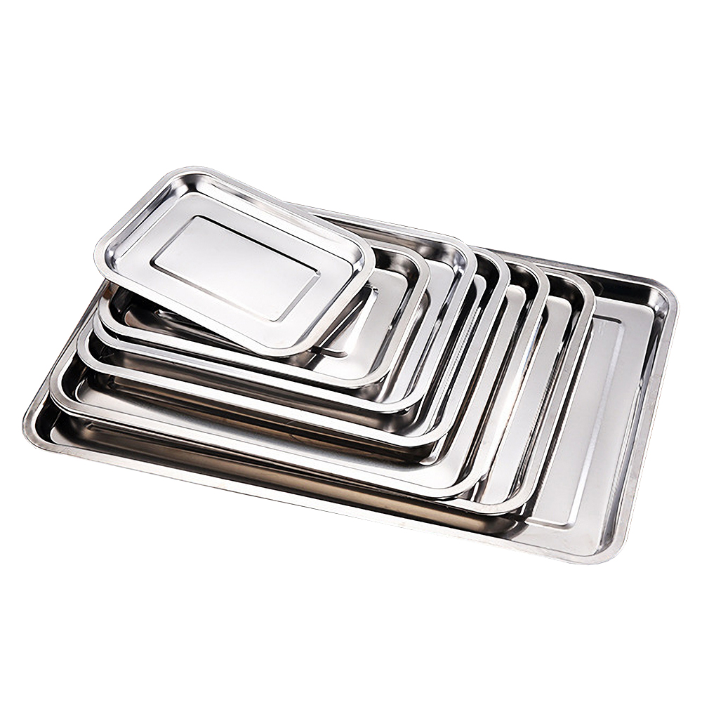 1PCS Stainless Steel Food Tray - Kitchen Baking Pan Storage recensie en prijs