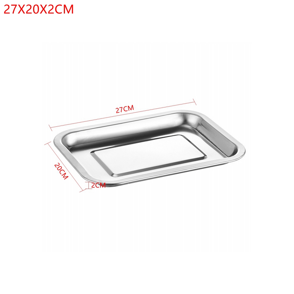 1PCS Stainless Steel Food Tray - Kitchen Baking Pan Storage recensie en prijs