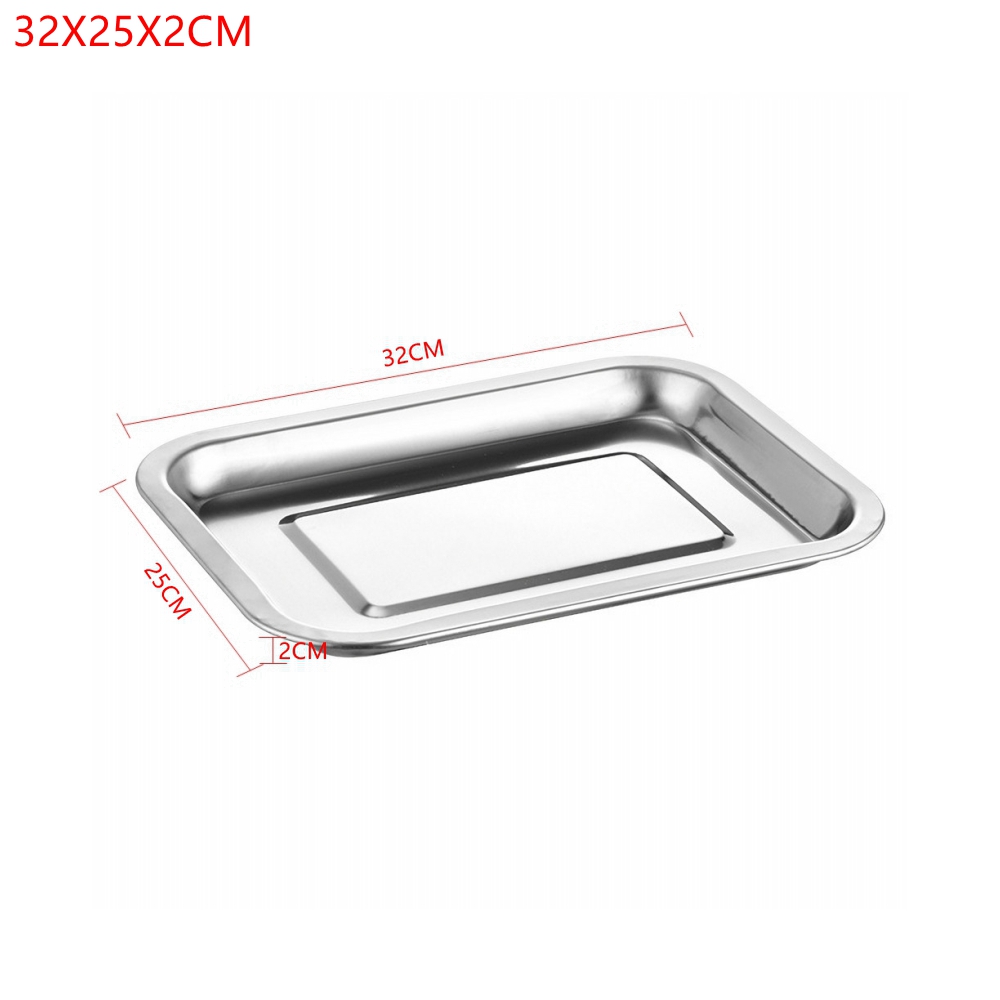 1PCS Stainless Steel Food Tray - Kitchen Baking Pan Storage recensie en prijs