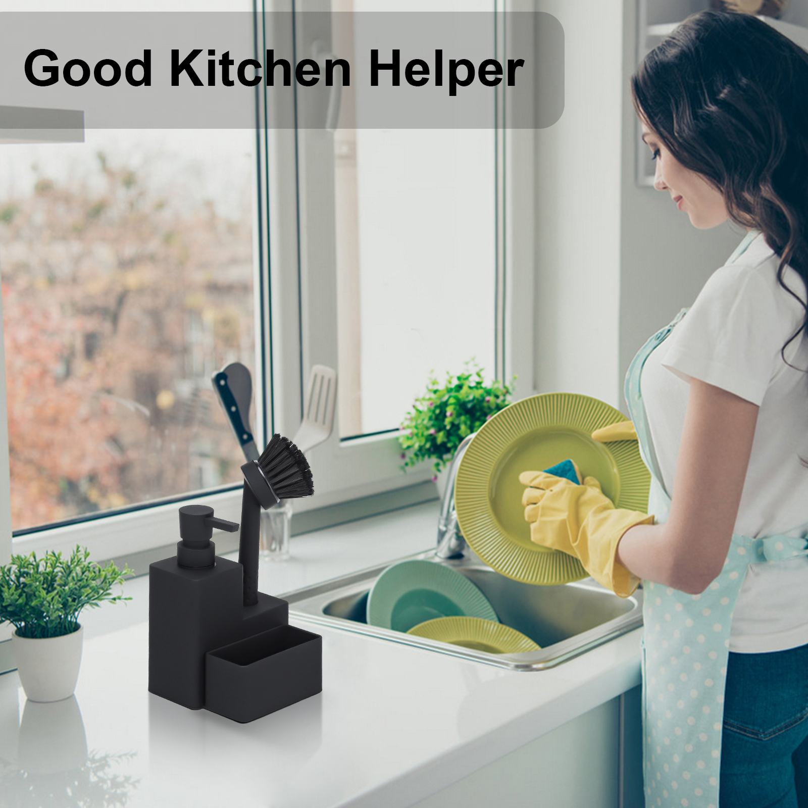 Modern Square Dish Soap Dispen - Kitchen Baking Utensil Set recensie en prijs