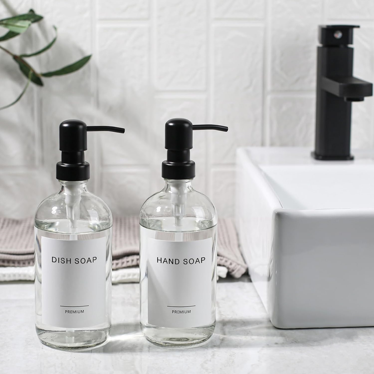 Clear Glass Soap Dispenser Set - Kitchen Baking Utensil Set recensie en prijs