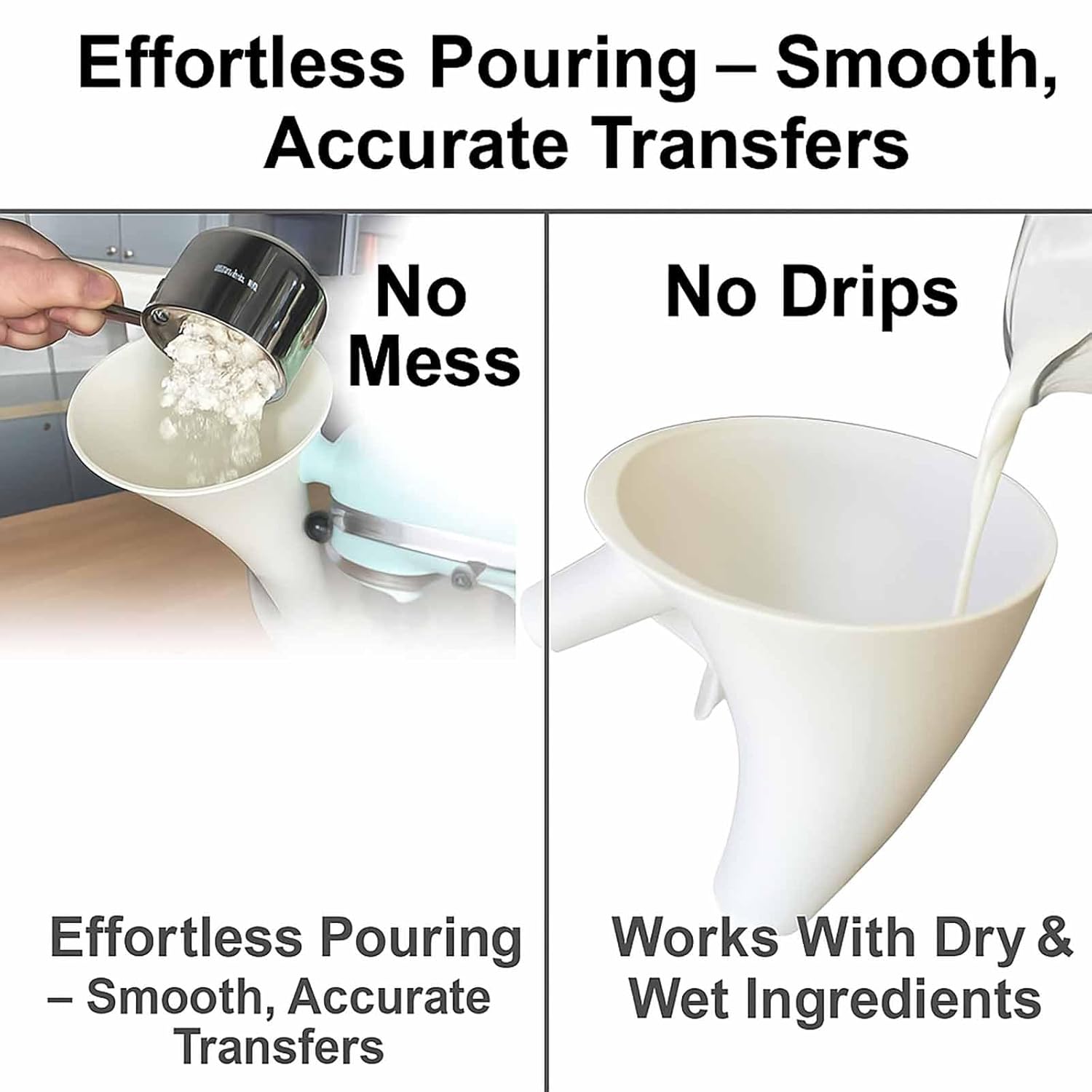 Flour Funnel for Kitchen Aid M - Kitchen Baking Mess recensie en prijs