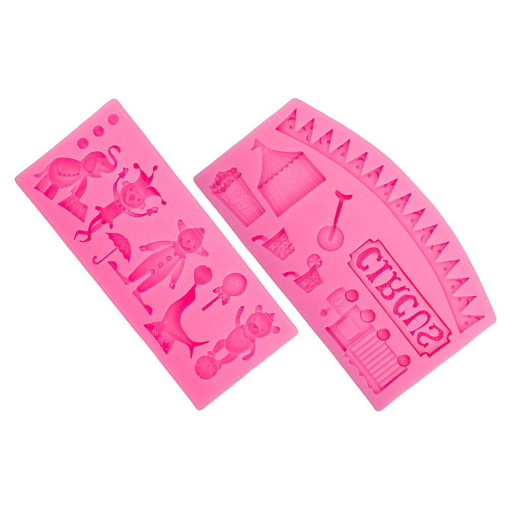 2Pcs Silicone Circus Fondant M - Silicone Cake Mold recensie en prijs