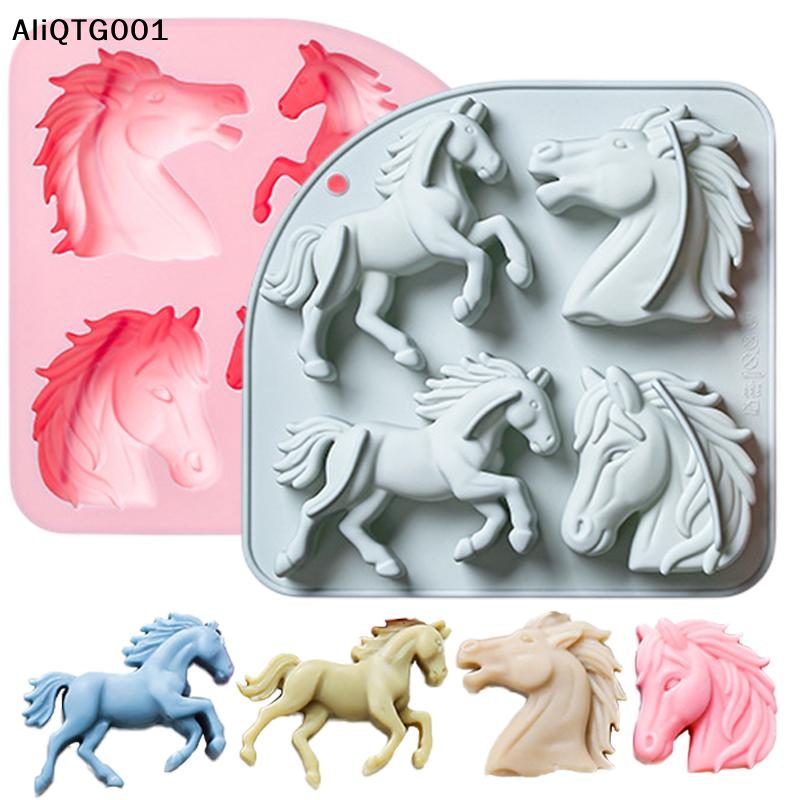 4-Cavity 3D Horse Silicone Mol - Silicone Cake Mold recensie en prijs