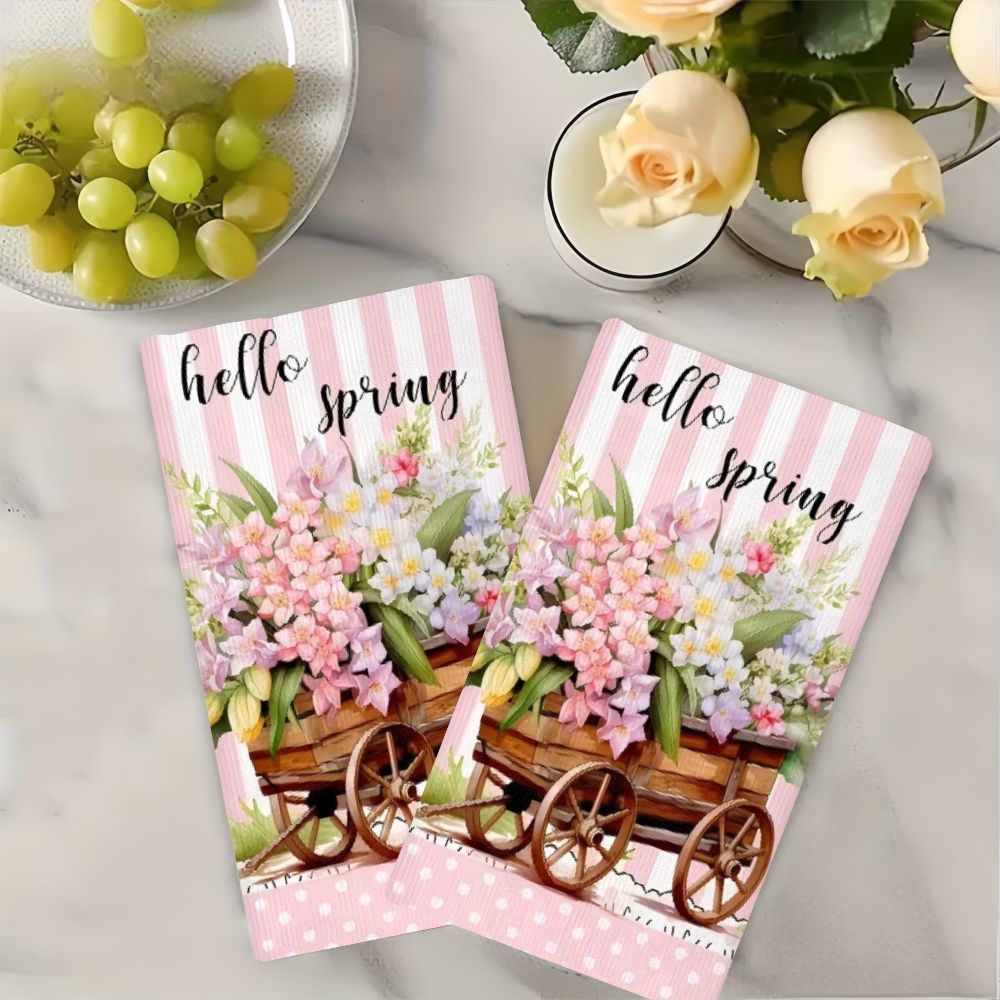 2Pcs, Spring Flower Cart Kitch - Kitchen Baking Cart recensie en prijs