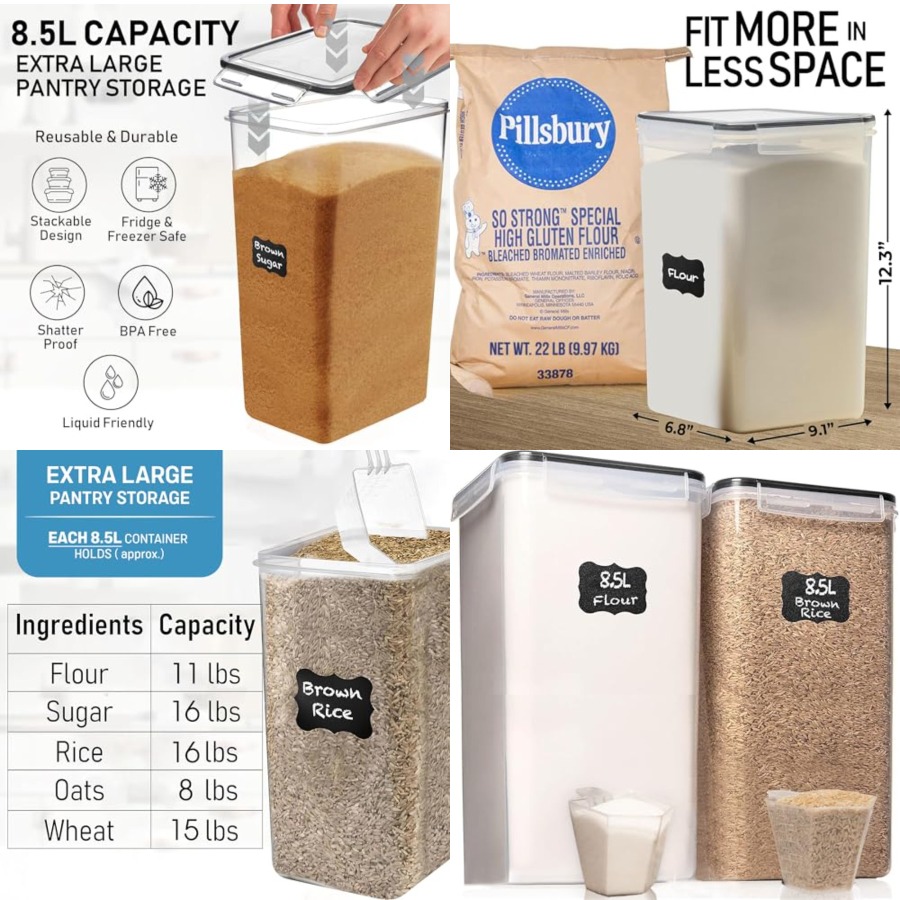 8.5L/287Oz Extra Large Airtigh - Kitchen Baking Pantry recensie en prijs