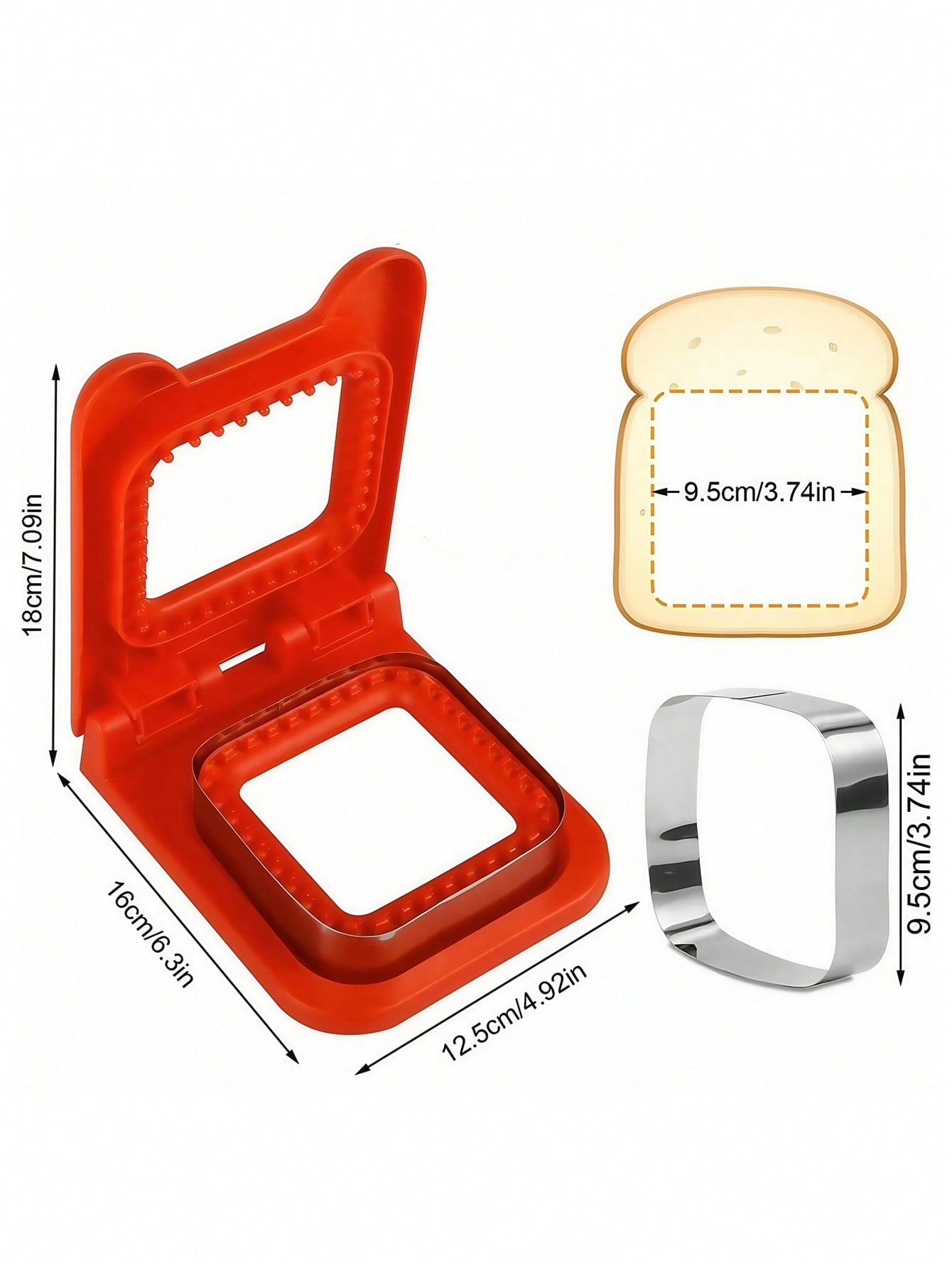 Sandwich Cookie Cutter Breakfa - Kitchen Baking Cookies recensie en prijs
